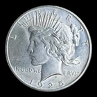 1925 Peace Silver Dollar, BU