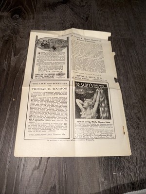 Harley Davidson Add 100 Years Old Paper Advertising 