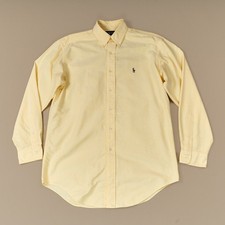 Vintage Polo Ralph Lauren Yarmouth 100 Cotton Oxford Button Down OCBD 15 32 33