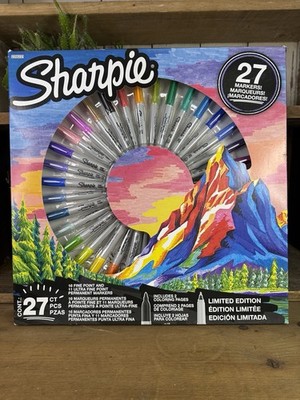 New Sharpie Permanent Markers 27 Colors Limited Edition