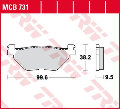 TRW Bremsbeläge hinten für Yamaha VMX-17 1700 A VMax ABS