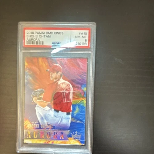 2018 Panini Diamond Kings Aurora Shohei Ohtani #A10 PSA 8 Angels Rookie