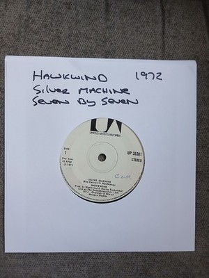 Hawkwind Silver Machine 7'' Vinyl Single Record 1972 United Artists