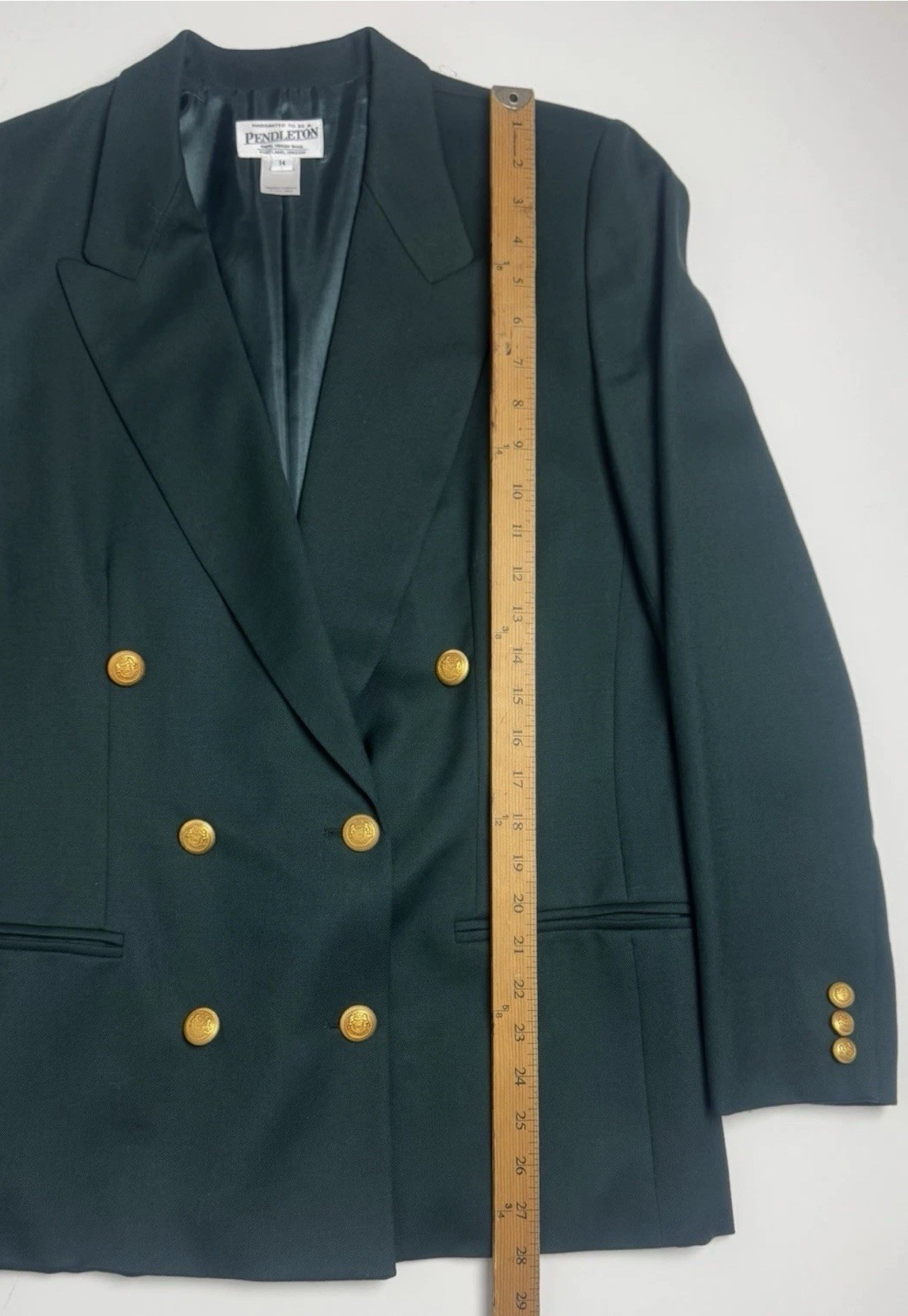 VTG Pendleton Skirt Suit Womens Blazer 14R Skirt … - image 20