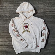 Sz Small Tommy Jeans 6.0 Limited Capsule Crest Logo Pullover Hoodie White