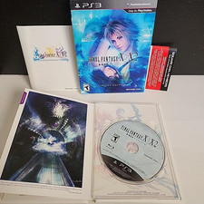 PS3 Final Fantasy X & X-2 HD Remaster Limited Edition Game W/ Book + Inserts PS3