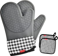 Ofenhandschuhe Topfhandschuhe 4Er Set, HitzebestäNdige Backhandschuhe,