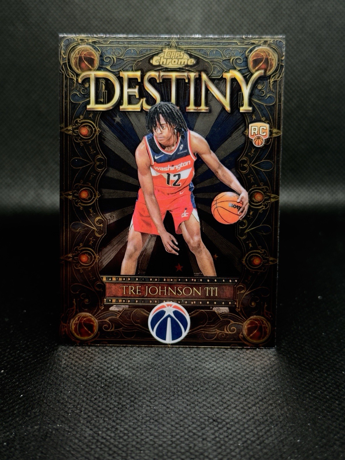 2025-26 Topps Chrome Basketball TRE JOHNSON III Destiny RC #D-6 Washington
