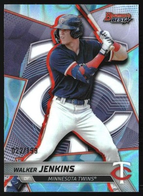 Walker Jenkins 2025 Bowman's Best #TP-7 Aqua Lava Refractors SN #/199