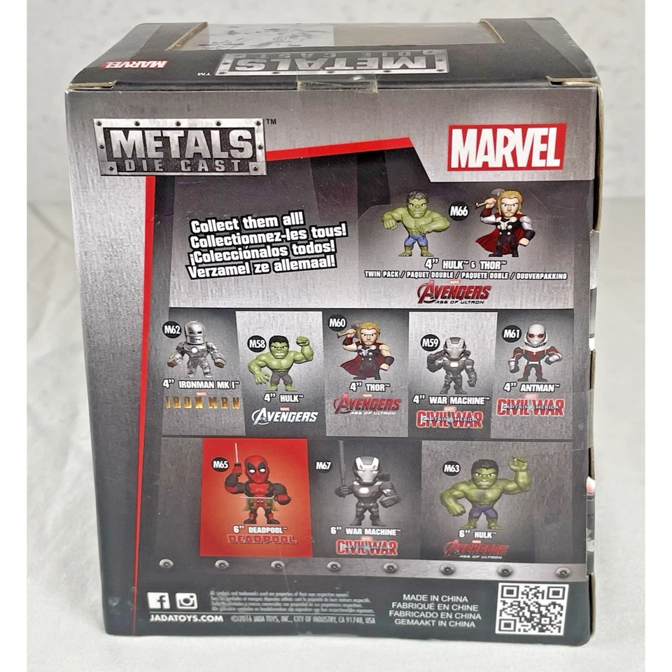 6-дюймовая металлическая литая военная машина Jada Toys Captain America Civil War M59 - Изображение 2 из 4