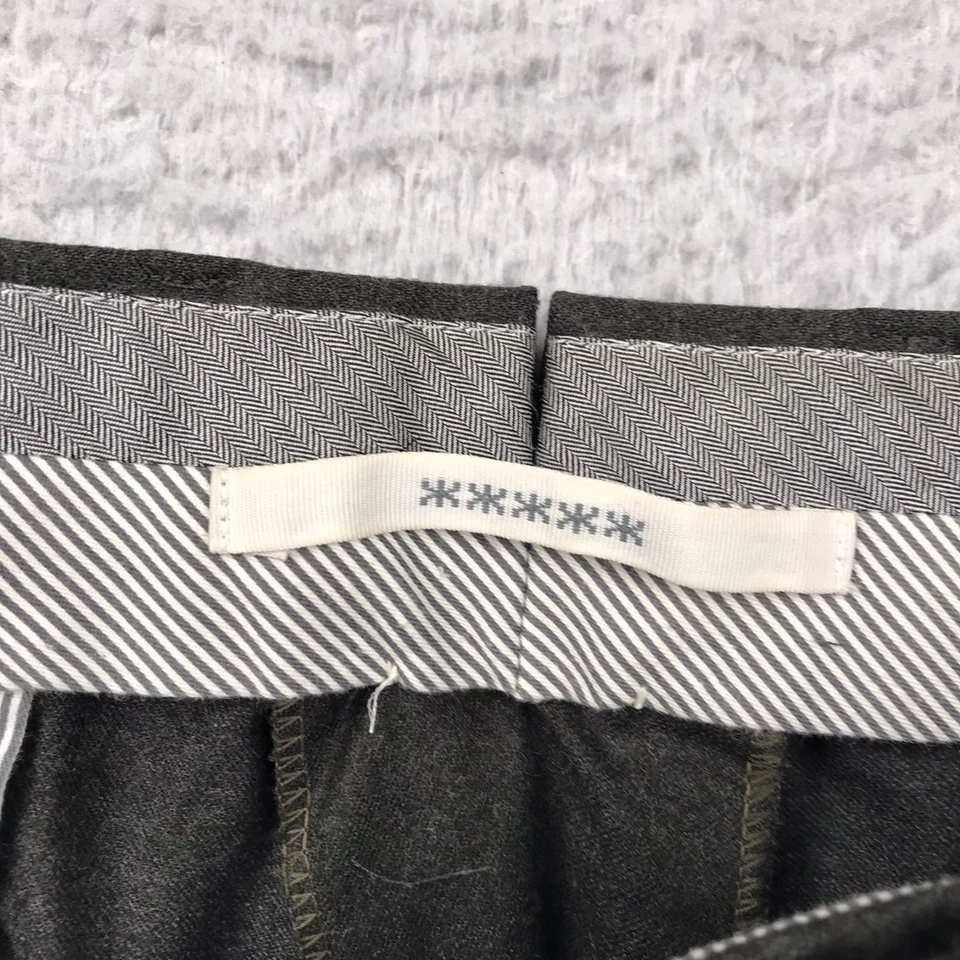 Calça social Ermenegildo Zegna masculina 34x33 cinza lã calças calças - Imagem 2 de 4