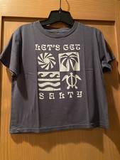 Salt Life Girl s Dark Gray Lets Get Salty Short Sleeve T-Shirt NWT M