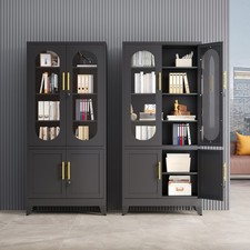 71''H metal storage cabinet, lockable garage cabinet, office filing cabin