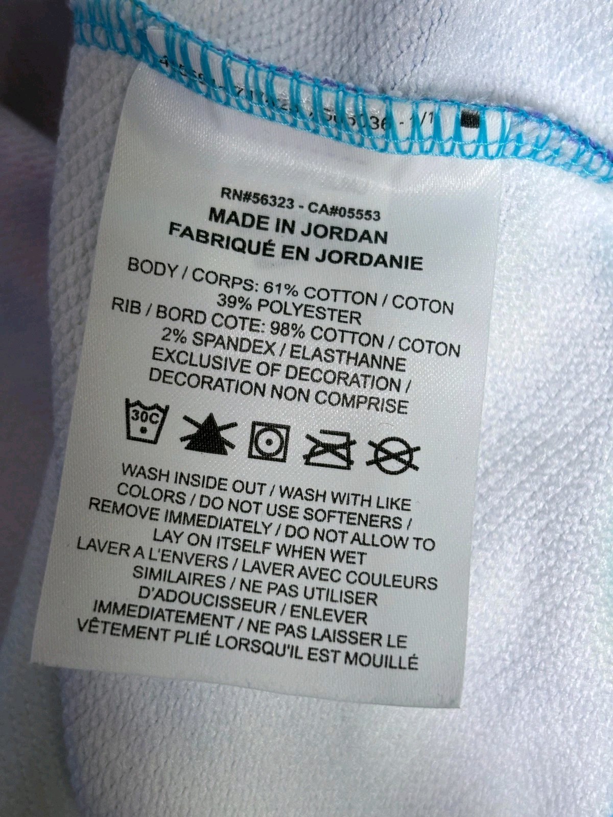 Nike Hoodie Womens Medium Multicolor Tie Dye Fleece Pullover Cropped DR8156-658 thumbnail 4