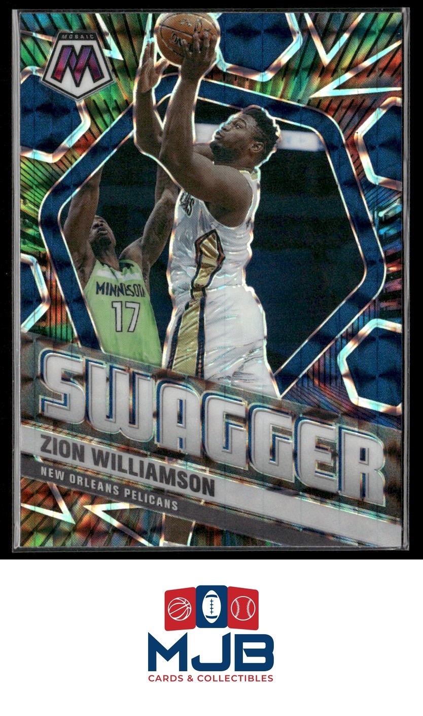 2020-21 Panini Mosaic Zion Williamson Swagger #12 New Orleans Pelicans