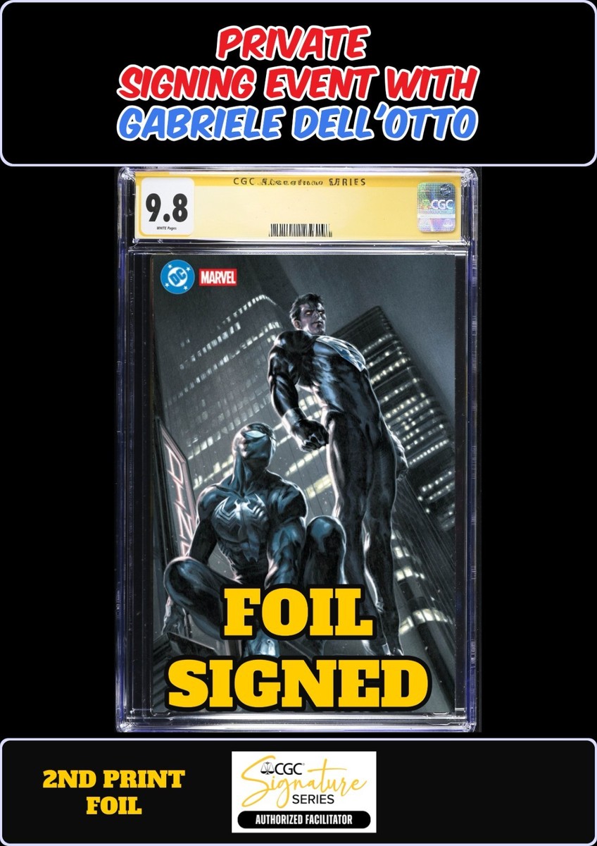SUPERMAN SPIDER-MAN #1 FOIL 2ND P CGC SS 9.8 GABRIELE DELL'OTTO