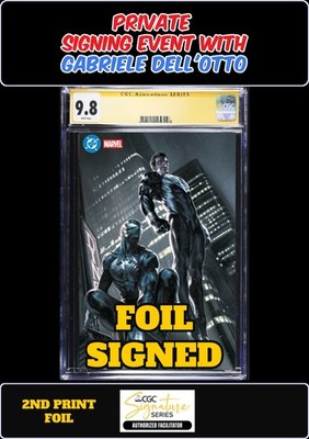 SUPERMAN SPIDER-MAN #1 FOIL 2ND P CGC SS 9.8 GABRIELE DELL'OTTO
