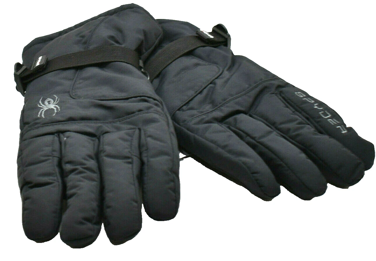 Spyder Men's Shredder Ski Gloves Size L XL Black New