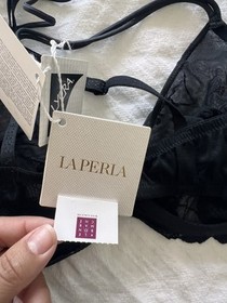 La Perla Bra 34c Black Lace 