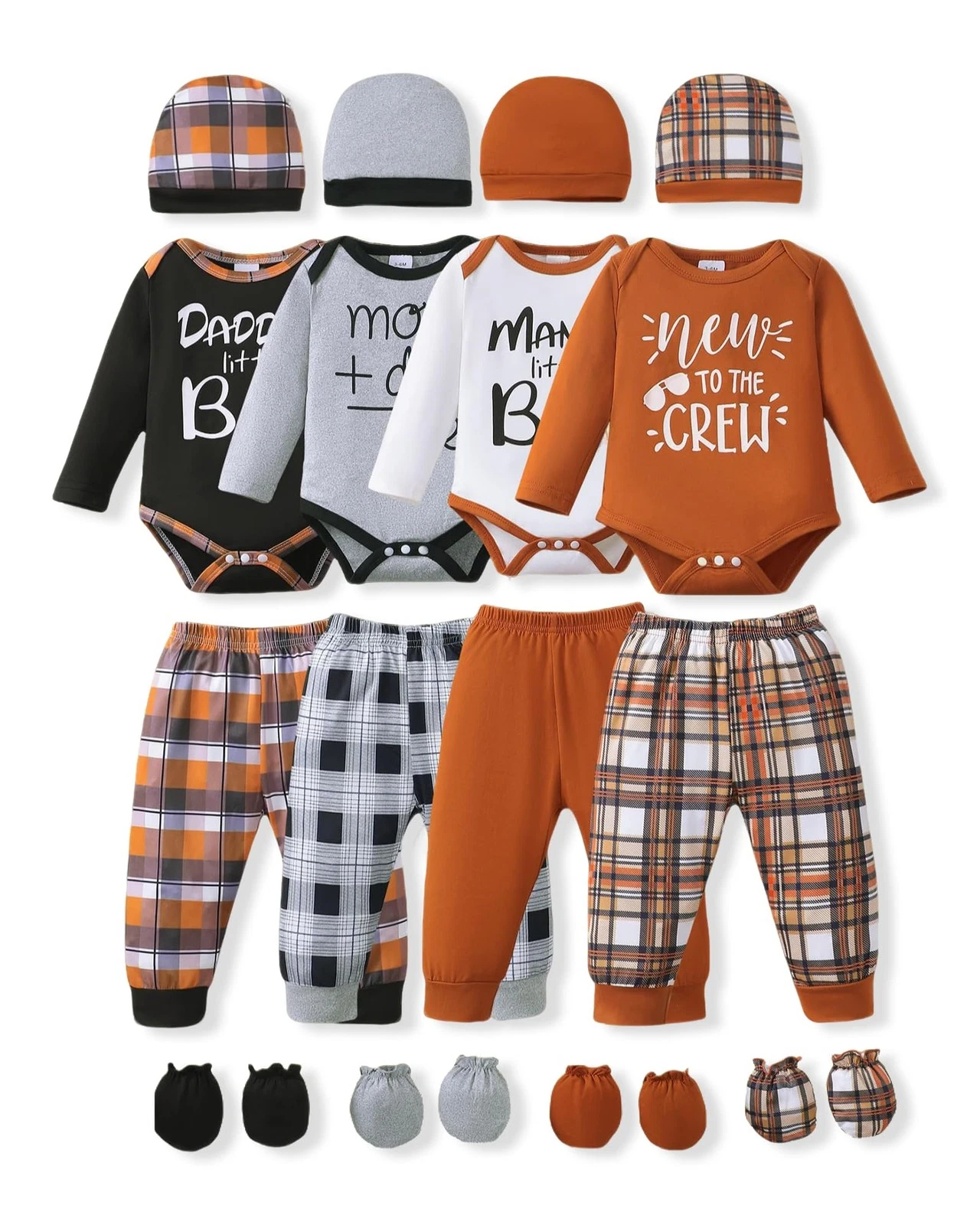 NZRVAWS Newborn Baby Boy Clothes Layette Essentials Infant Long Sleeve Romper...