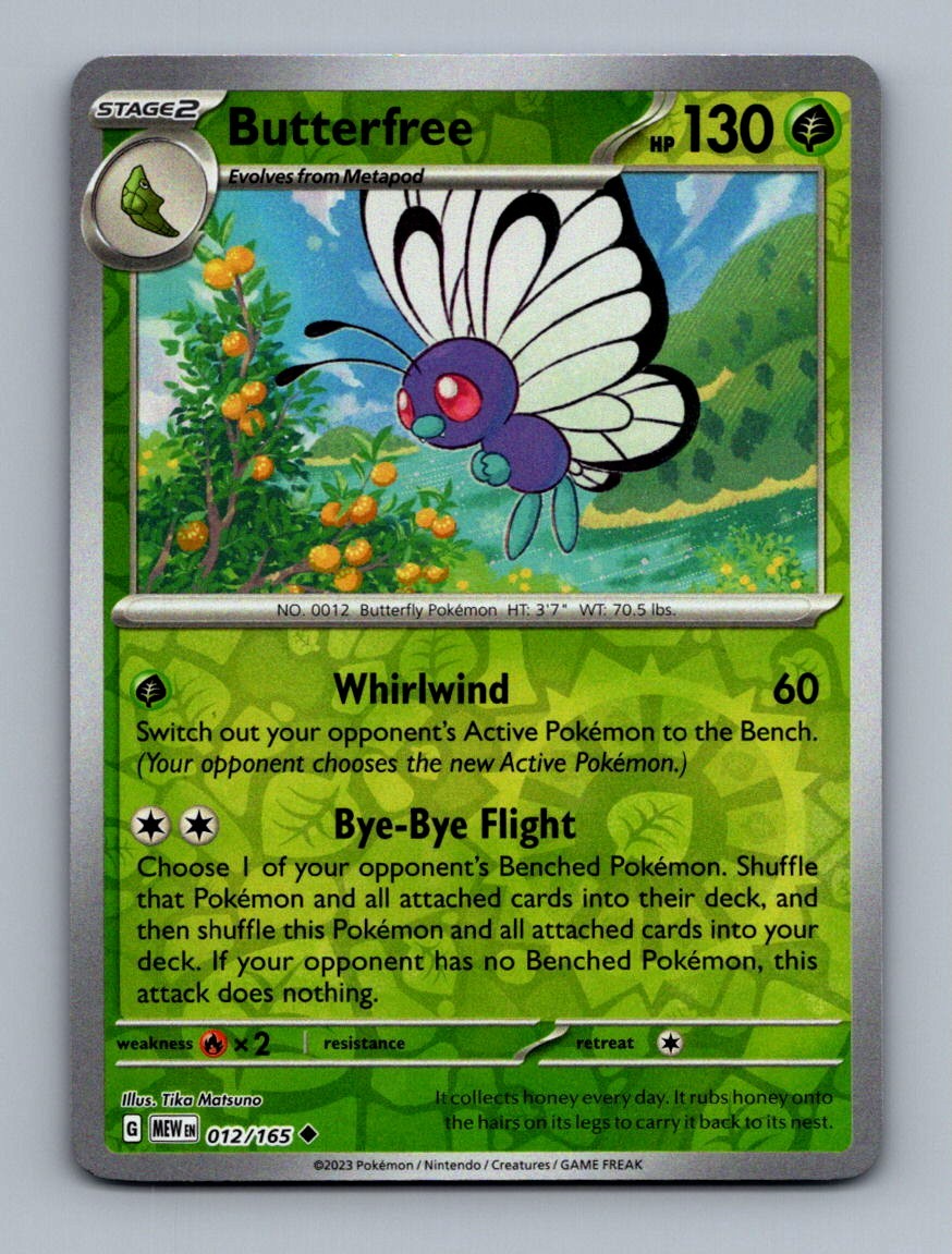 #12 2023 Scarlet & Violet 151 ~ Butterfree REVERSE HOLO