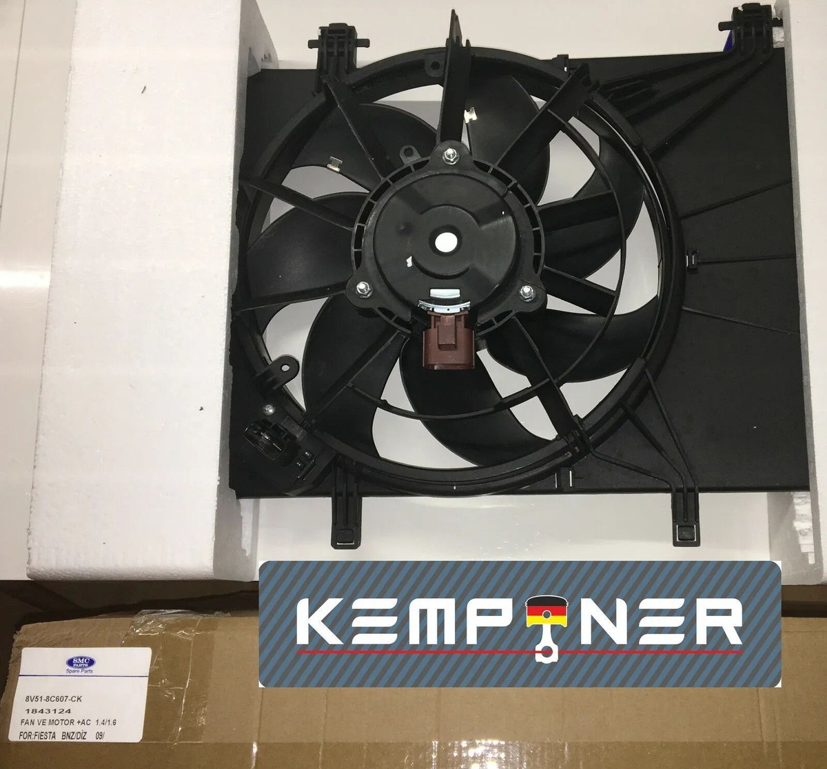 1843124, Lüfter für Motorkühler FORD FIESTA VI 1.4 / 1,6 ab 2008 