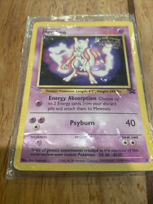 1999 Mewtwo pokemon the mewtwo movie promo card (holographic) | eBay