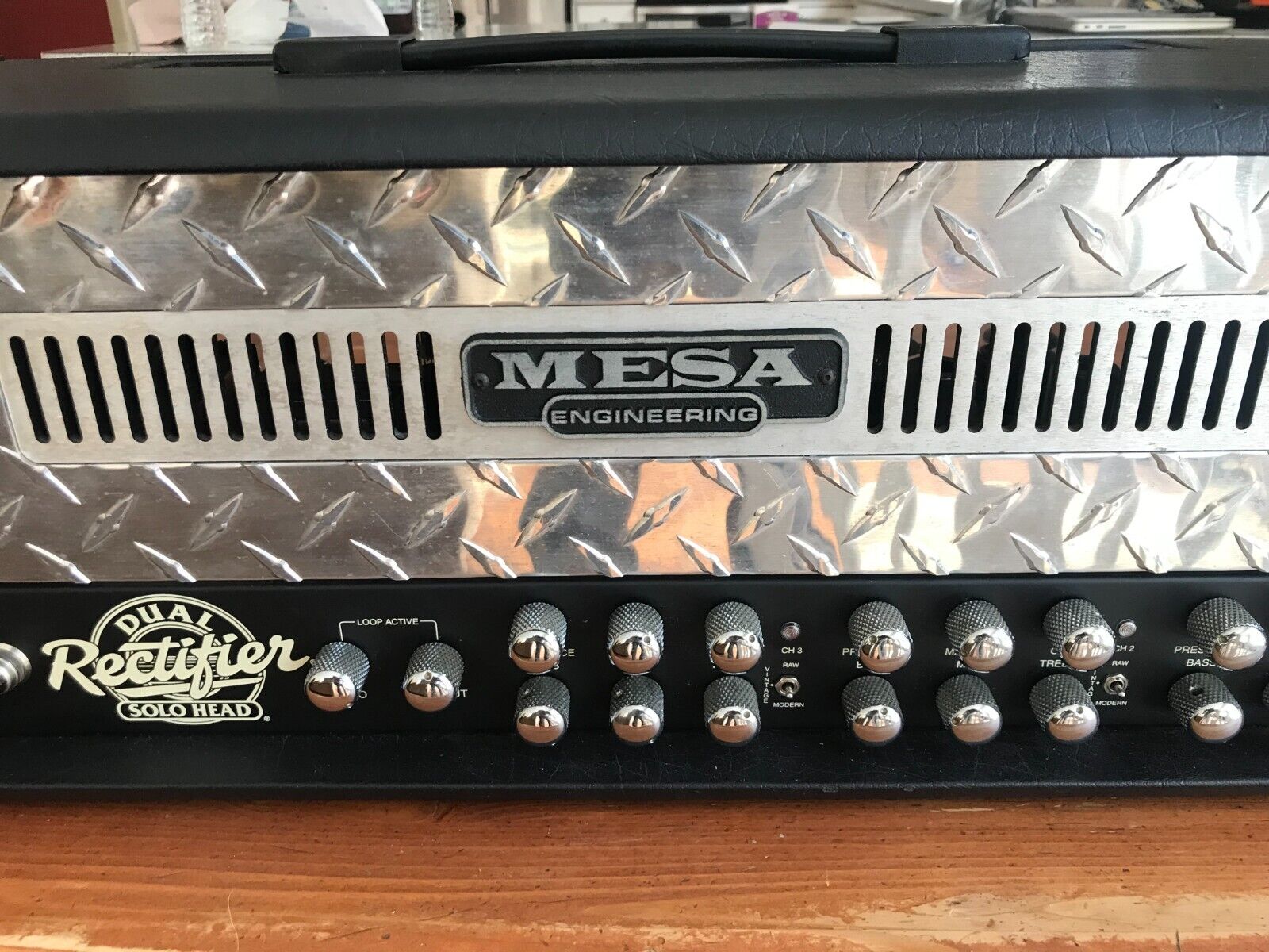 mesa boogie dual rectifier head 3 Channels 100W w Footswitch !