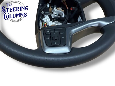 21-23 Silverado 2500 3500 Steering Wheel Vinyl Black Cruise New