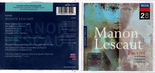Puccini - : Manon Lescaut with Kiri Te Kanawa & Jose Carreras (2 disc CD 1999)