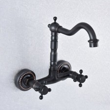 Black Oil Rubbed Brass Kitchen Faucet Bathroom Sink Vessel Mixer Tap 2sf738