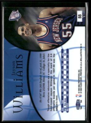 1998-99 Fleer Brilliants #55 Jayson Williams | eBay