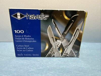 HAVEL'S #15C SURGICAL BLADES, STERILE. Box of 100