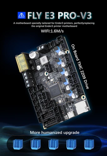FLY RRF E3 PRO V3 Wifi 32Bit mainboard TMC2209 Ender 3 / 5 SKR E3 mini Voron V01