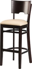 Clara Barhocker mit Polster beige Restauranthocker Kneipenhocker Thekenstuhl