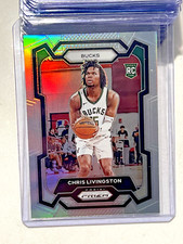 2023-24 Panini Prizm #156 Chris Livingston Silver Prizm SP RC