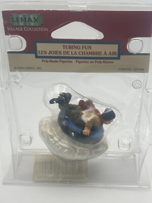 LEMAX 'Tubing Fun' #22574A figurine 2002 Retired In Original Package