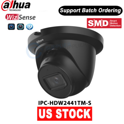 DH Starlight 4MP IPC-HDW2441TM-S MIC Turret POE IVS IP Camera WDR Black