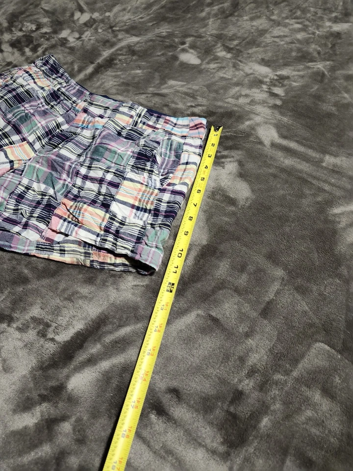 Shorts de retalhos de algodão cáqui britânico com bolsos, feminino Cottagecore tamanho 4 - Imagem 3 de 4