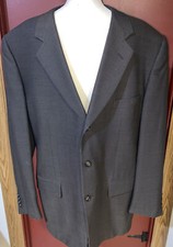 Corneliani Jacket 3 Button Extra-fine Murinos Super 100s 44R Italy Black Sz 52