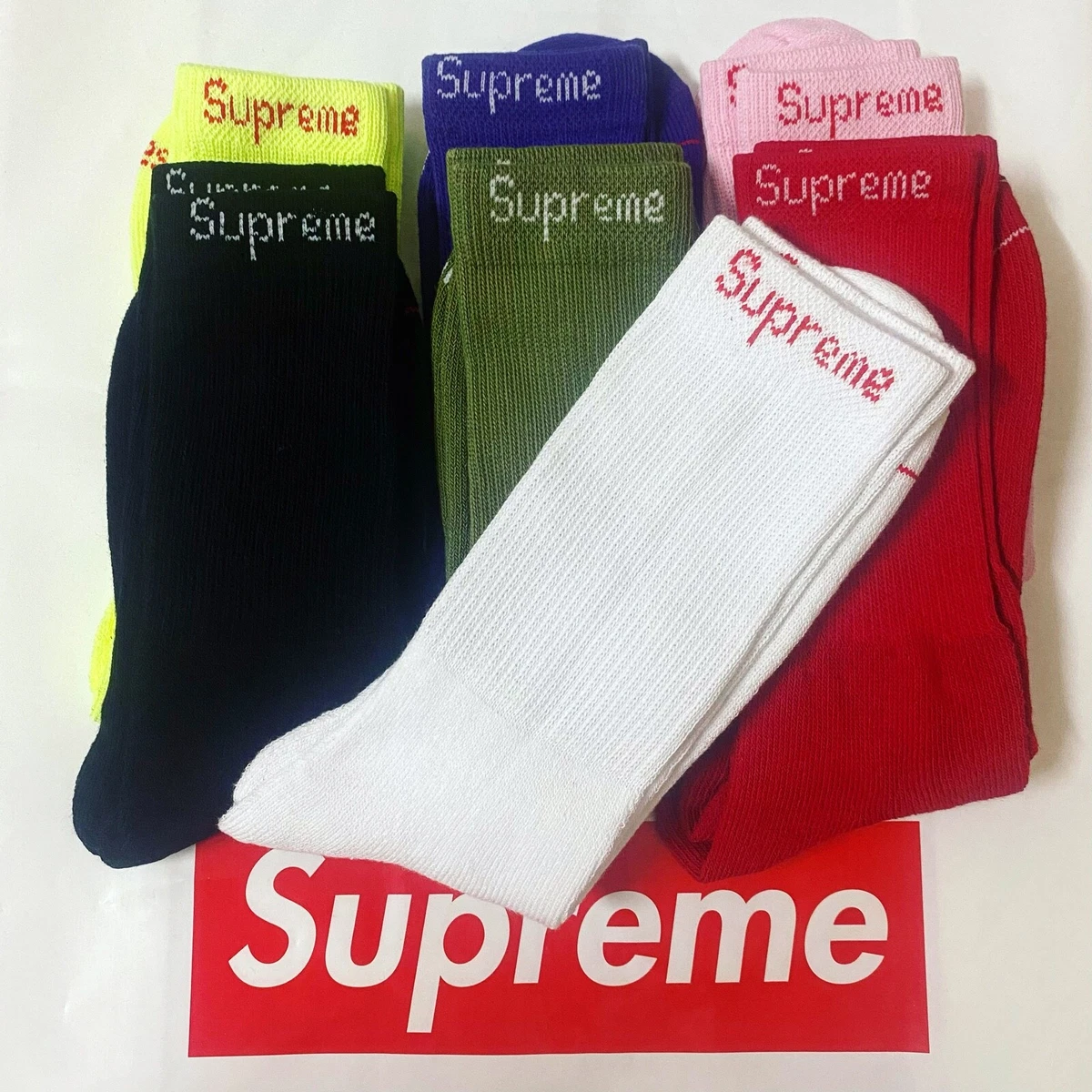 Affordable supreme sock For Sale, Men's Fashion