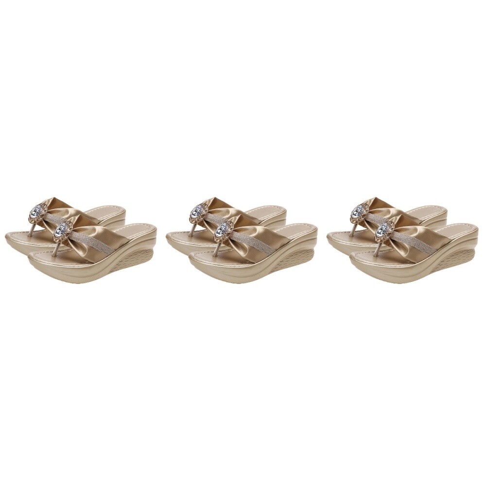 PANTOFOLA D’ORO 3 paia ciabatte infradito strass Miss Beachy sandali donna