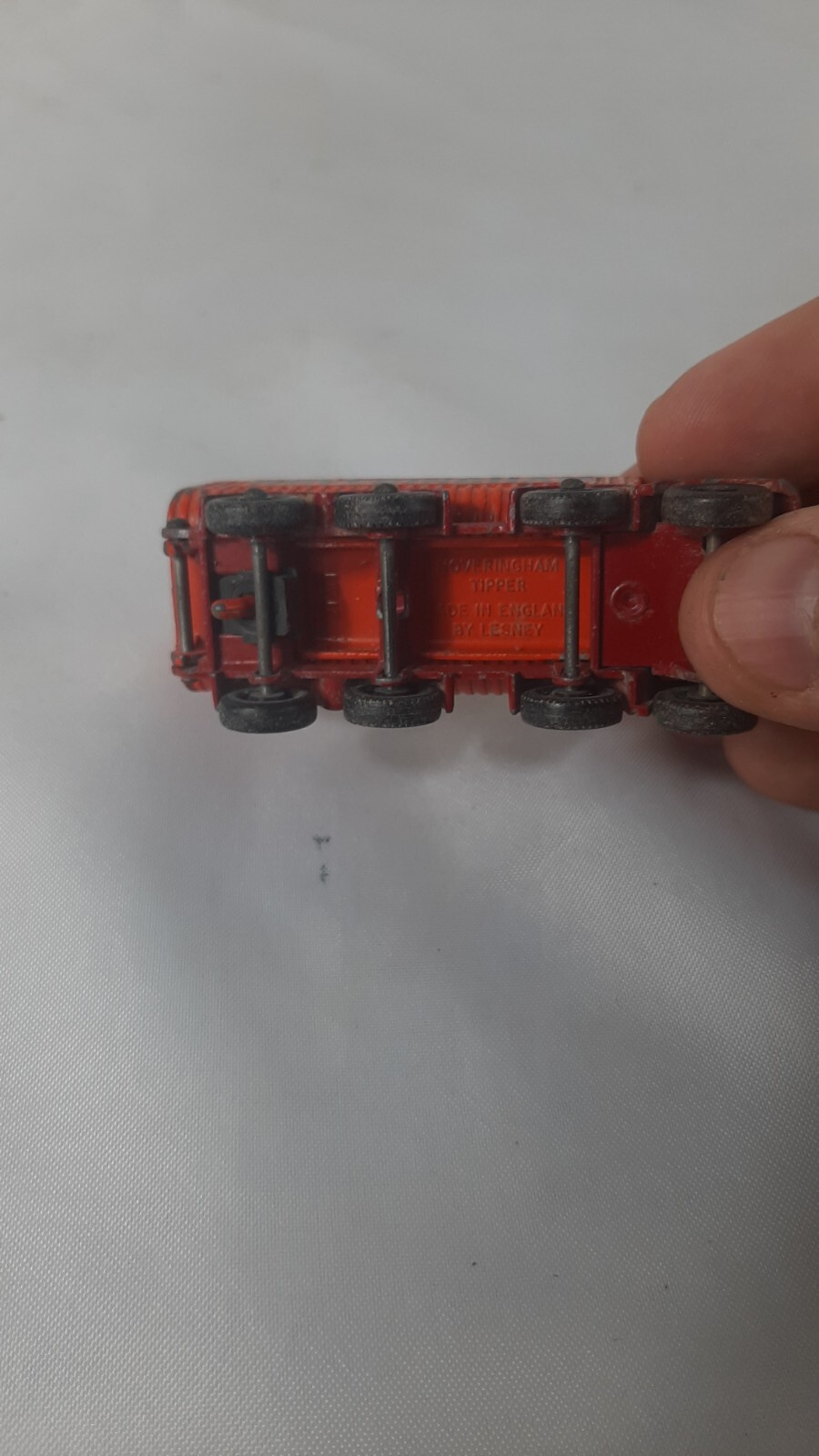 Vintage Matchbox Series Lesney No.17 Hoveringham Tipper Red Made in England