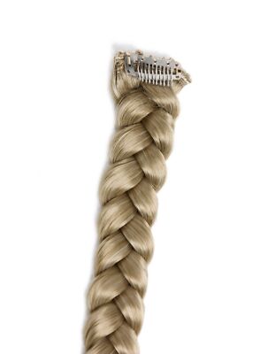 WIG ME UP Clip-In Zopf Aus Kunsthaar – Langer Geflochtener Haarschopf Mit Mikroclips, Dunkelblond-erdbeerblond (50 Cm)