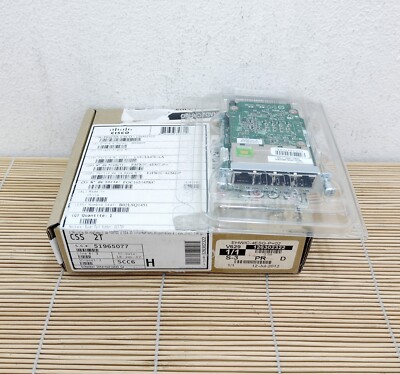 Neu Cisco EHWIC-4ESG-P PoE 4-Port Gigabit Eth Enhanced WAN Card New Open Box