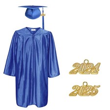 Preschool and Kindergarten Graduation Cap and Gown with Tassel 2024 2025 Year...