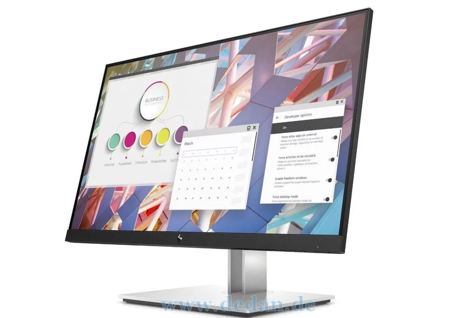 HP E24 G4 23,8Zoll FHD IPS Monitor Schwarz/Silber - TOP