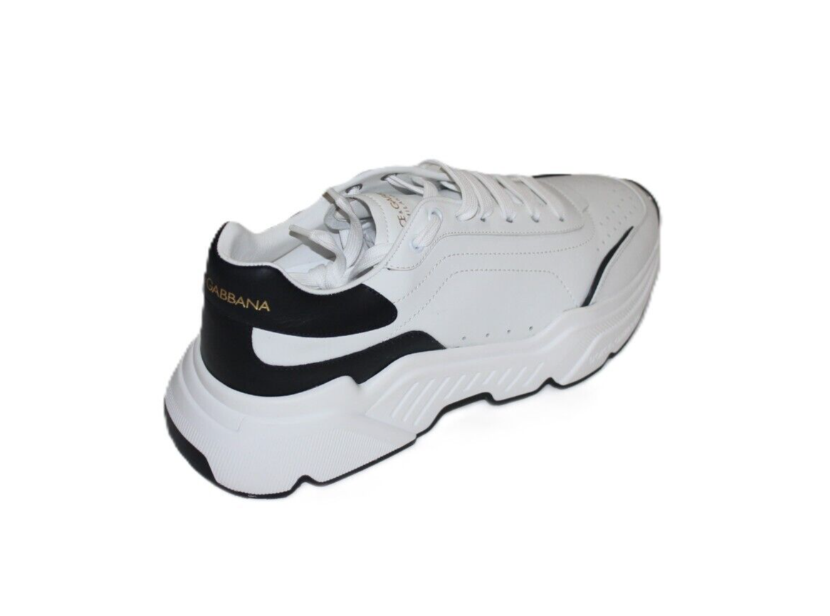 DOLCE & GABBANA DAYMASTERWHITE/BLACK NAPPA CALFSKIN SNEAKER  display picture 2