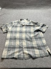 Tommy Bahama Shirt Adult Extra Large Short Sleeve Silk Men  s Button Down