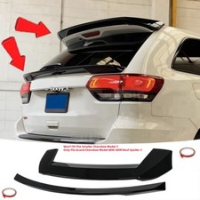 Glossy Srt Style Rear Roof Tail Gate Mid Spoiler For Jeep Grand Cherokee 13-21 Glossy Srt Style Rear Roof Tail Gate Mid Spoiler For Jeep Grand Cherokee 13-21